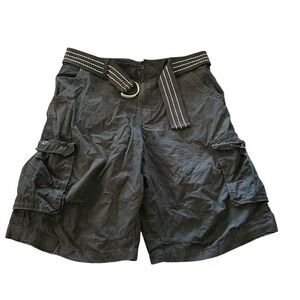 Beverly Hills Polo Club Dark Cargo Shorts with Belt